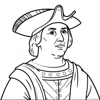 Kleurplaat Van Christopher Columbus 22593-20820