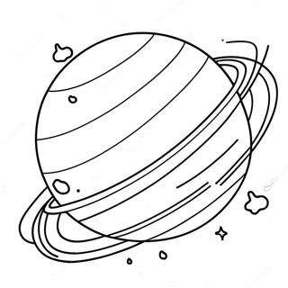 Kleurrijke Saturnus Planeet Kleurplaat 22784-20965