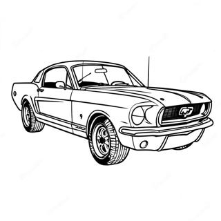 Ford Mustang Raceauto Kleurplaat 22874-21039