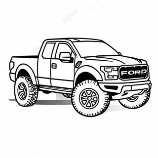 Ford Raptor Kleurplaten