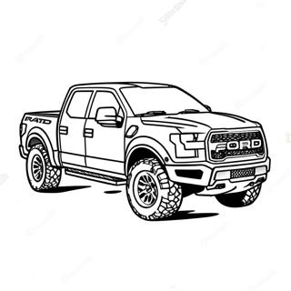 Ford Raptor Off Road Kleurplaat 23003-21140