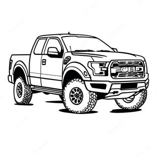 Ford Raptor In Actie Kleurplaat 23004-21144