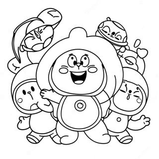 Doraemon Met Vrienden Kleurplaat 23034-21168