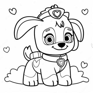 Paw Patrol Valentijnsdag Kleurplaten