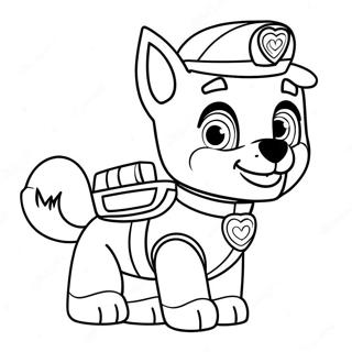 Paw Patrol Valentijnsdag Kleurplaat 23053-21180