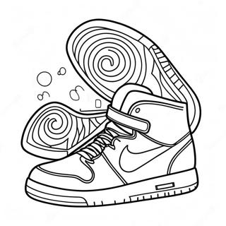 Coole Sneaker Ontwerp Kleurplaat 232-190