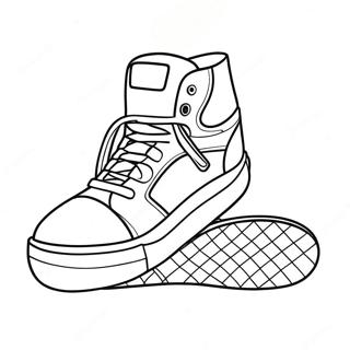 Coole Sneaker Ontwerp Kleurplaat 232-191