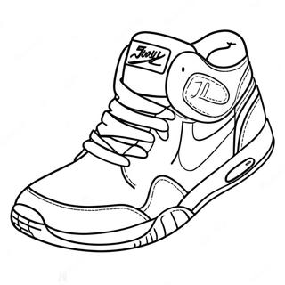 Coole Sneaker Ontwerp Kleurplaat 232-192