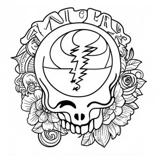 Grateful Dead Logo Kleurplaat 23513-21547