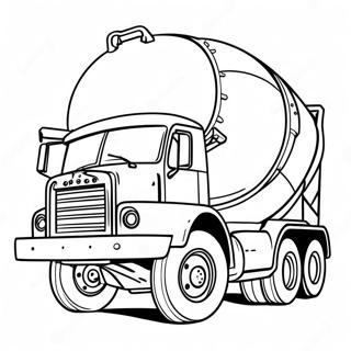 Cement Truck Kleurplaat 23523-21725