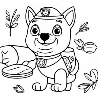 Paw Patrol Thanksgiving Kleurplaat 23553-21578