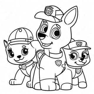 Paw Patrol Thanksgiving Kleurplaat 23553-21580