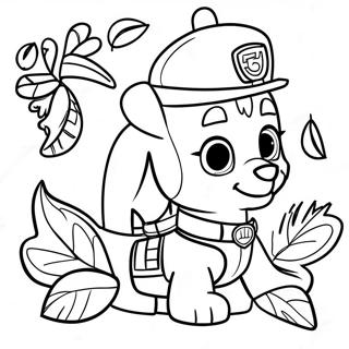 Paw Patrol Thanksgiving Kleurplaat 23553-21752