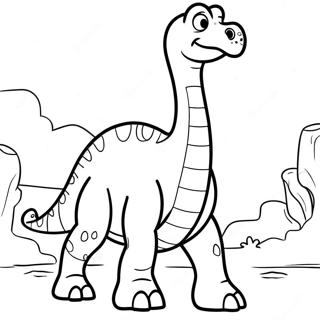 Brontosaurus Kleurplaten