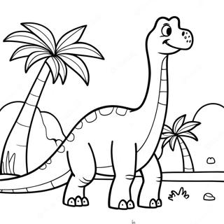 Brontosaurus Kleurplaat 23633-21642