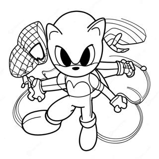 Sonic Spiderman Kleurplaat 23933-22055