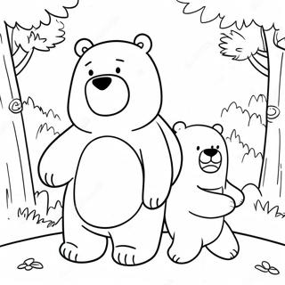 We Bare Bears Kleurplaten