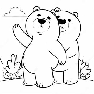 We Bare Bears Kleurplaat 24073-22167