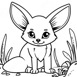 Fennec Vos Kleurplaten