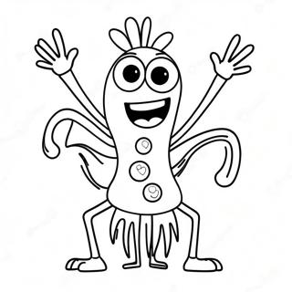 Blije Forky Met Een Glimlach Kleurplaat 24315-22355