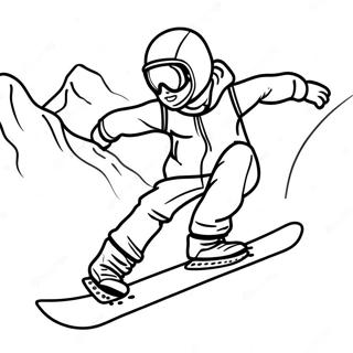 Snowboarden Kleurplaat 24334-22368