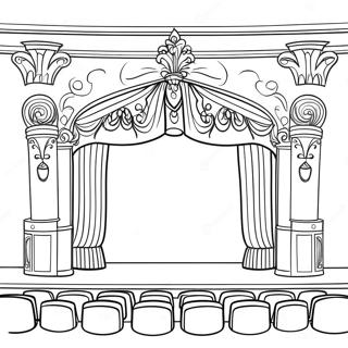 Theater Podium Kleurplaat 24384-22407