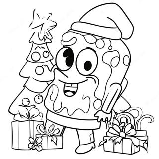 Spongebob Kerst Kleurplaat 2482-2018