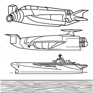 Militair Vliegtuigdraagschip Kleurplaat 25096-22972