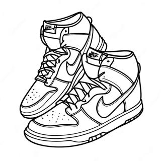 Nike Dunks Kleurplaat 25485-23465