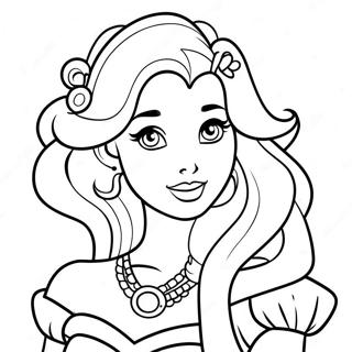 Getatoeeerde Disney Prinses Kleurplaat 25585-23546