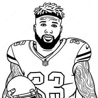 Odell Beckham Jr Kleurplaat 25625-23578