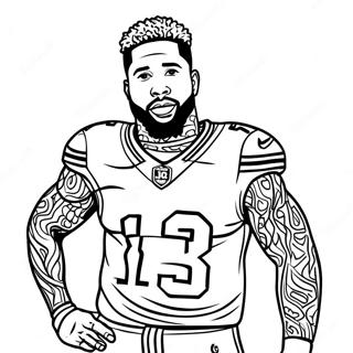 Odell Beckham Jr Kleurplaat 25625-23580