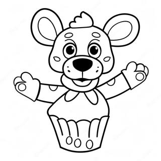 Chica Fnaf Met Cupcake Kleurplaat 25667-23606