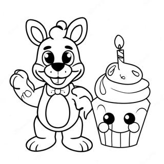 Chica Fnaf Met Cupcake Kleurplaat 25667-23607