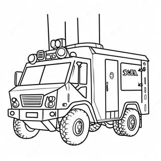 Swat Truck Kleurplaten