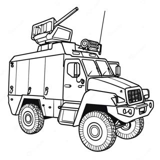 Gepantserde Swat Truck Kleurplaat 25757-23677