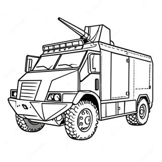 Gepantserde Swat Truck Kleurplaat 25757-23679