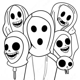 Creepypasta Personages Kleurplaat 25806-23716