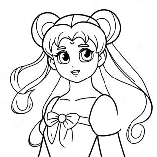 Prinses Serenity Sailor Moon Kleurplaten