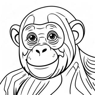 Kleurplaat Van Een Chimpansee 26096-23947