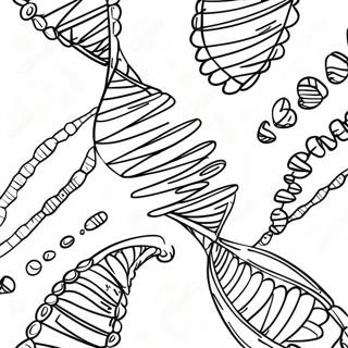 Kleurige Dna Streng Kleurplaat 26187-24022