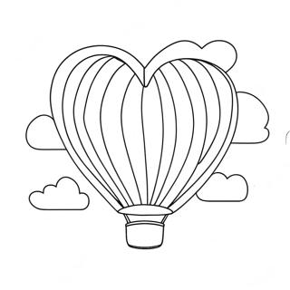 Kleurige Hart Ballon Kleurplaat 26217-24047