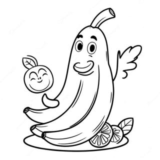 Banaan Eet Kleurplaat 26452-24219