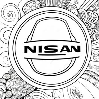 Kleurplaat Van Het Nissan Logo 26532-24283