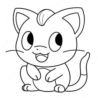 Meowth Pokemon Kleurplaat 26712-24427