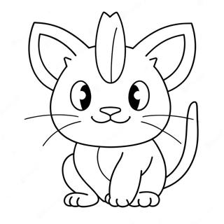 Meowth Pokemon Kleurplaat 26712-24428