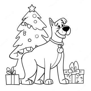 Scooby Doo Kerst Kleurplaat 26832-24523