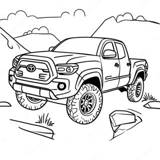 Classic Toyota Tacoma Off Road Kleurplaat 27334-24919