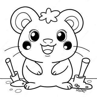 Hamtaro Kleurplaten