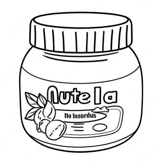 Nutella Pot Kleurplaat 27463-25019